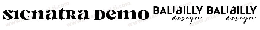Signatra DEMO字体转换